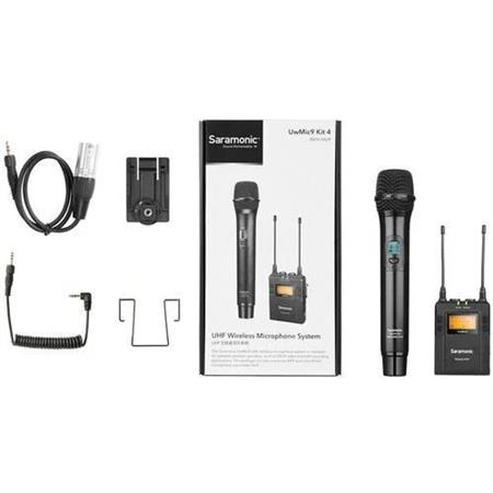 Saramonic UwMic9 Kit4 RX9+HU9 Kablosuz El Mikrofonu