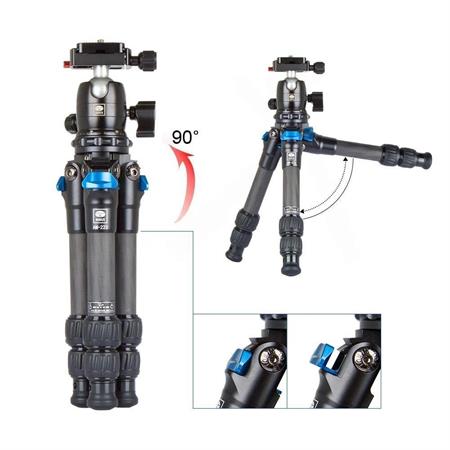 Sirui AM-223 B-00K Profesyonel Kompakt Karbon Tripod Kiti