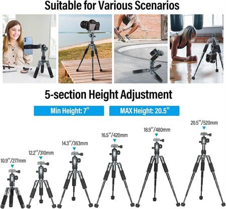 SIRUI AM-TT50 Compact Mini Desktop Tripod