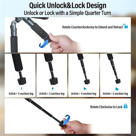 SIRUI AM-TT50 Compact Mini Desktop Tripod