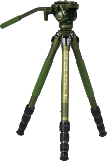 Sirui Pilot Series Alu Tripod CT04+CT5 Videohead (Green)