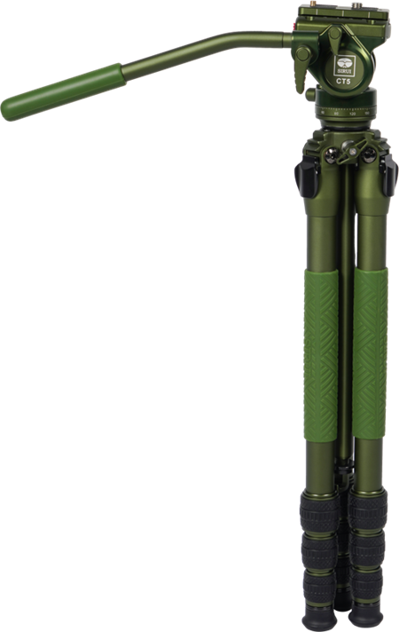 Sirui Pilot Series Alu Tripod CT04+CT5 Videohead (Green)
