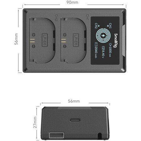 SmallRig 4084 LP-E6NH Canon İkili Şarj Cihazı