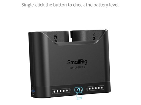SmallRig 5485 Canon LP-E6P Turbo Hızlı 2 Batarya + Şarj Kiti