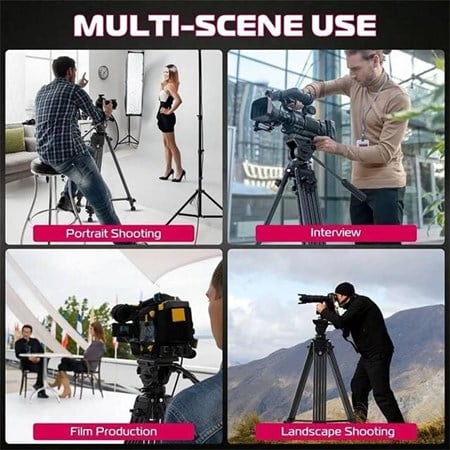 Ulanzi MT-81 Alüminyum 360° Ball Head Kafa Video Tripod