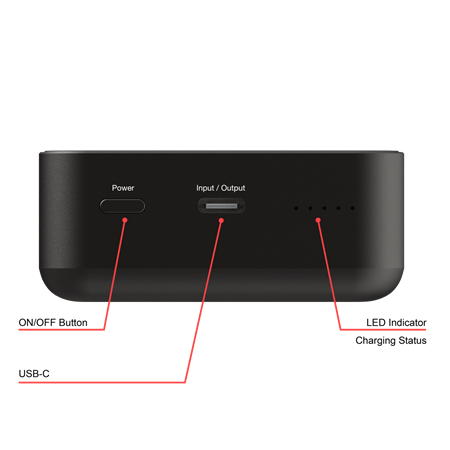Verbatim 20000 Mah Manyetik Kablosuz (Magsafe) 15W Powerbank 35W PD Siyah Renk Kablo Dahil-(32223)