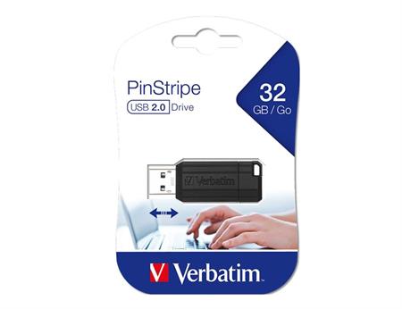 Verbatim PinStripe 32GB USB 2.0 Flash Bellek