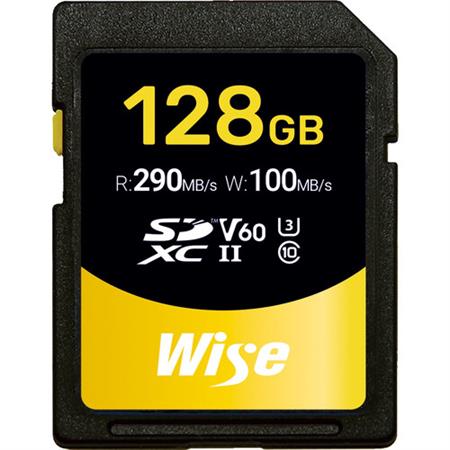 Wise Advanced 128GB SD-S UHS-II V60 SDXC Memory Card