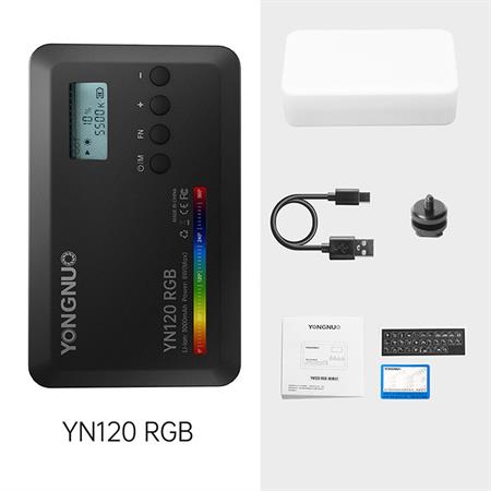 Yongnuo YN120 RGB 2500-9900K Dahili Bataryalı Mobil Vlog LED Işık