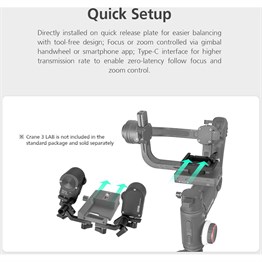 Zhiyun TransMount Focus & Zoom Servo Combo Kit (Crane 3 Lab)