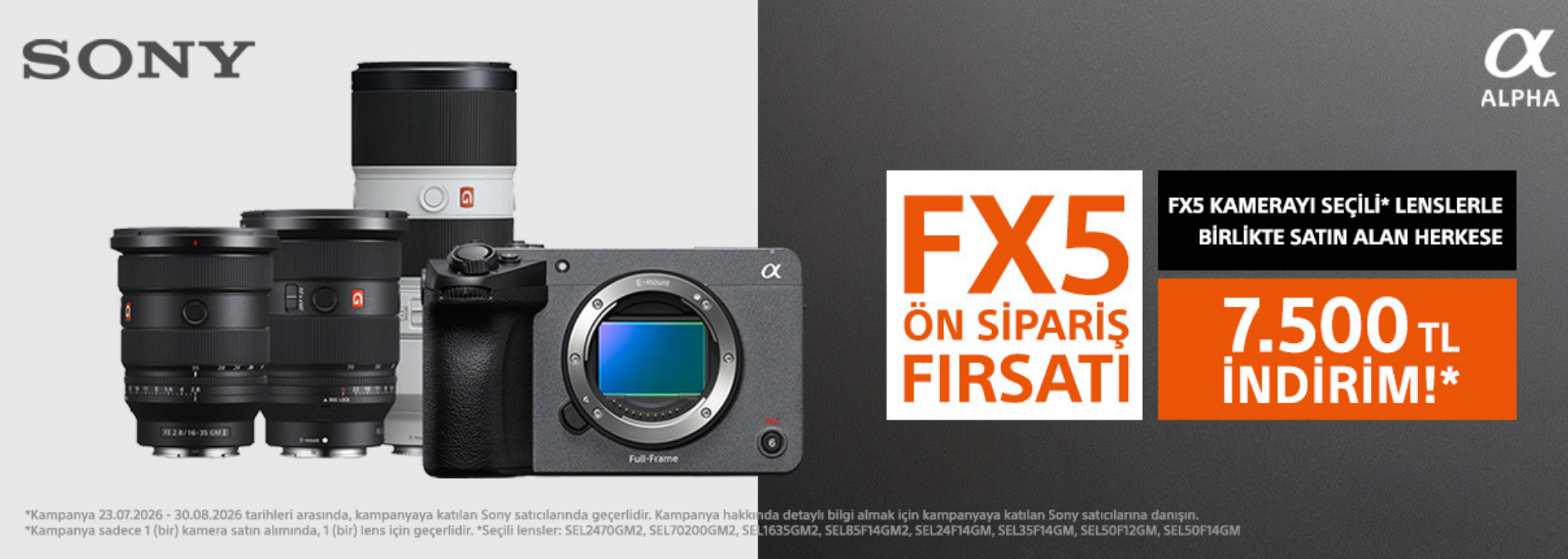 Sony FX5 Ön Sipariş