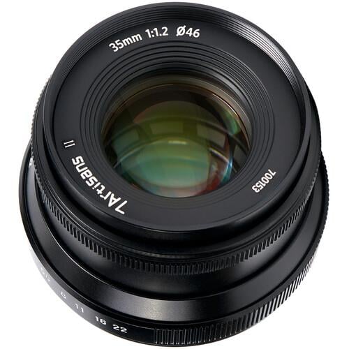 7Artisans 35mm f/1.2 Mark II Lens Sony E için (Siyah)