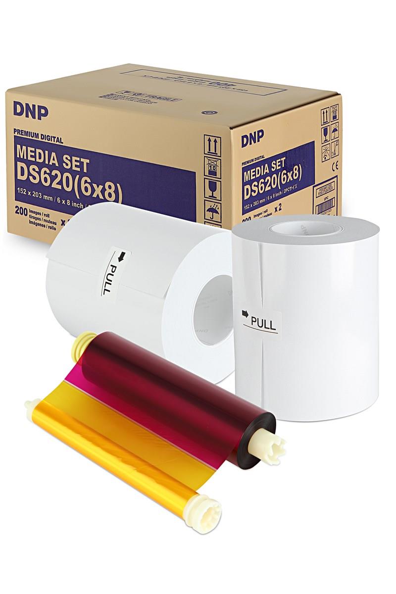 DNP DS620 15x20cm (6x8) Kağıt ve Ribbon (2x200) Yaprak Orijinal