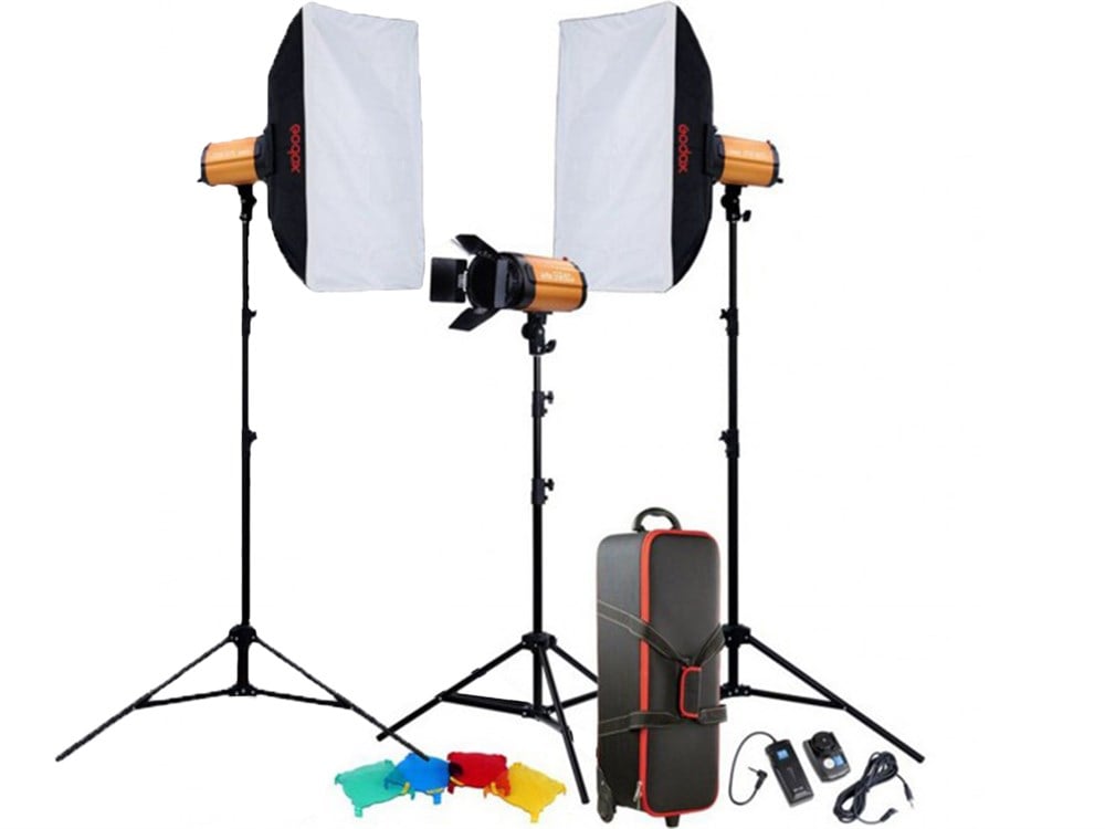 Godox 250SDI 250 Watt 3'lü Paraflaş Kit
