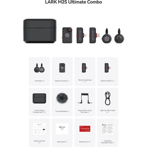 Hollyland LARK M2S Ultimate Combo İki Kişilik Kablosuz Mikrofon