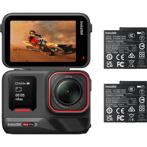 Insta360 Ace Pro 2 Aksiyon Kamera Battery Bundle