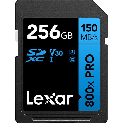 Lexar 256GB High-Performance 800x PRO UHS-I SDXC Card (BLUE Series)