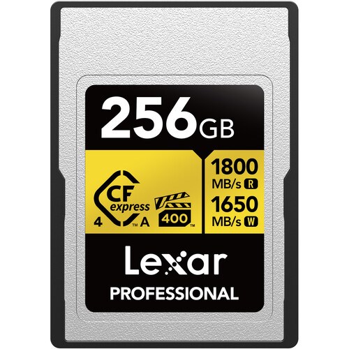 Lexar 256GB Professional GOLD CFexpress 4.0 Type A Hafıza Kartı