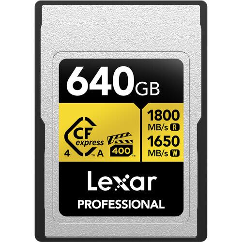 Lexar 640B Professional GOLD CFexpress 4.0 Type A Hafıza Kartı