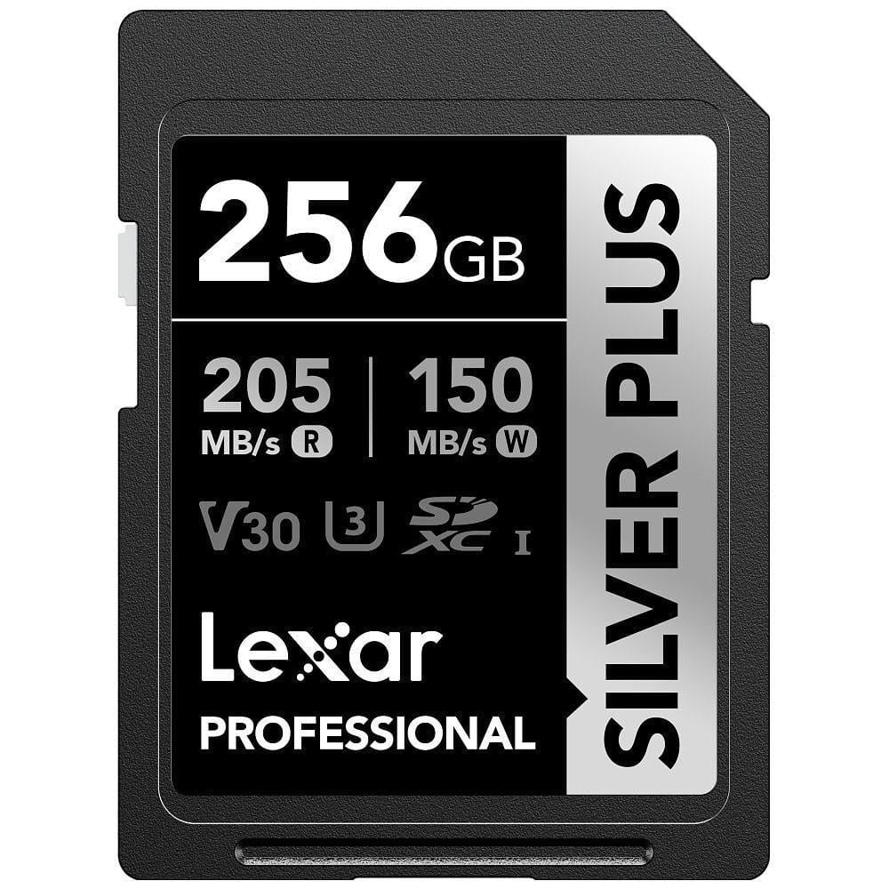 Lexar Professional 256GB 205 MB/s Silver Plus SD Hafıza Kartı