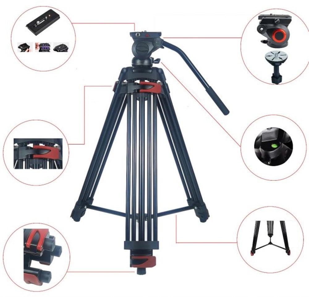 Milica MLK-901B 195cm Çantalı Profesyonel Video Tripod