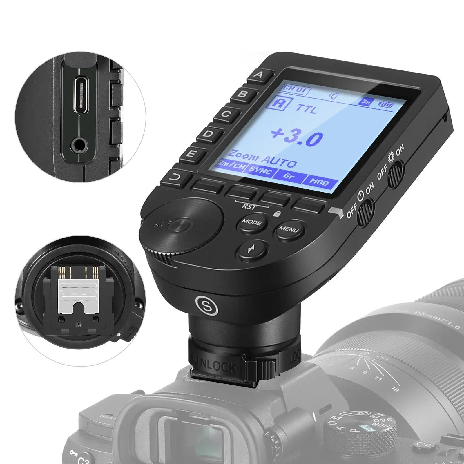 NEEWER QPRO-S Sony Uyumlu TTL Kablosuz Flaş Tetikleyici