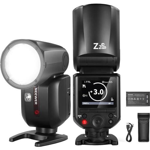 Neewer Z2PRO-C TTL Speedlite Yuvarlak Tepe Flaşı (Nikon)