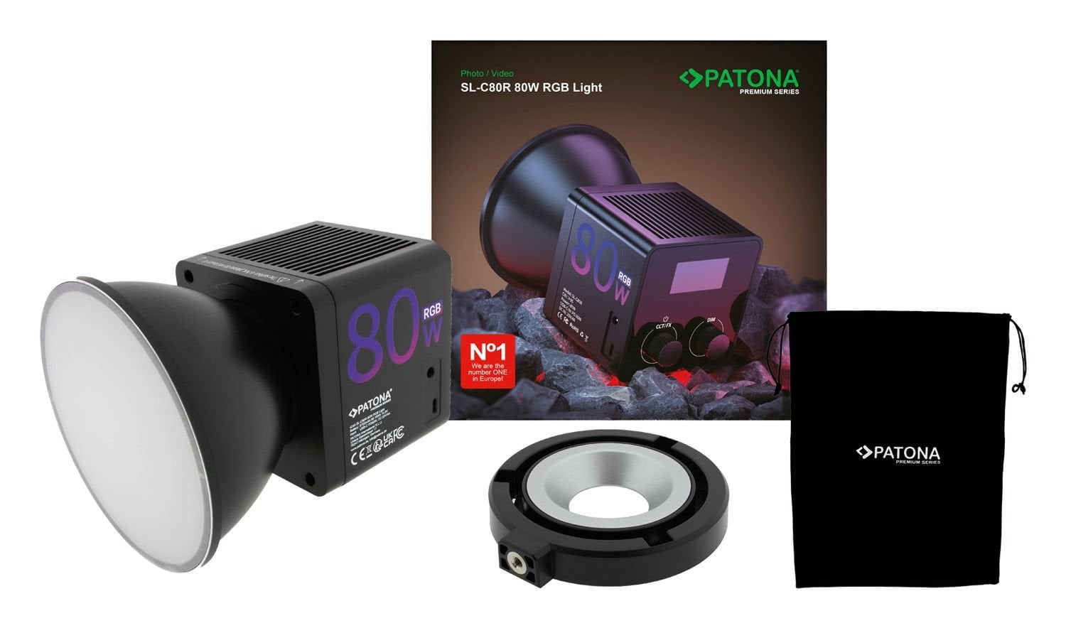 Patona 4245 Premium Led Işık SL-80R RGB LED