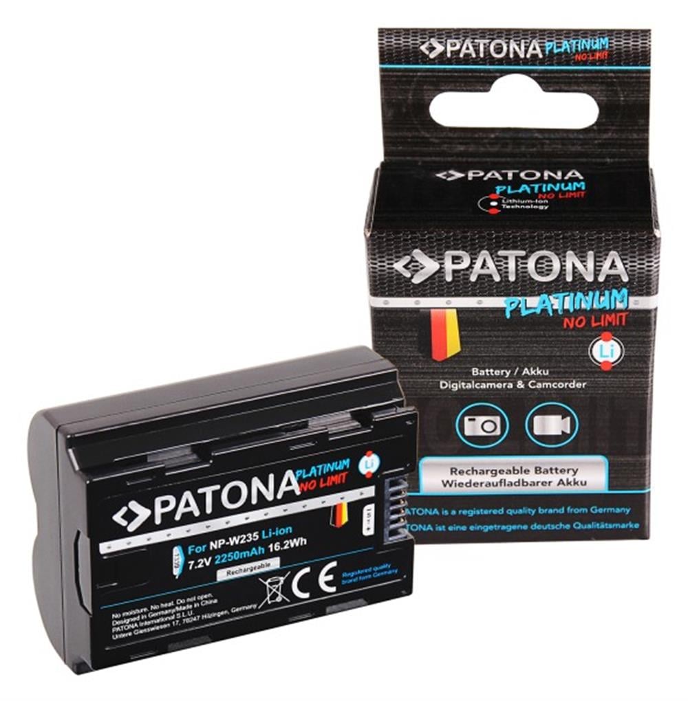 PATONA Platinum Battery f. Fuji FinePix NP-W235 XT-4 XT4