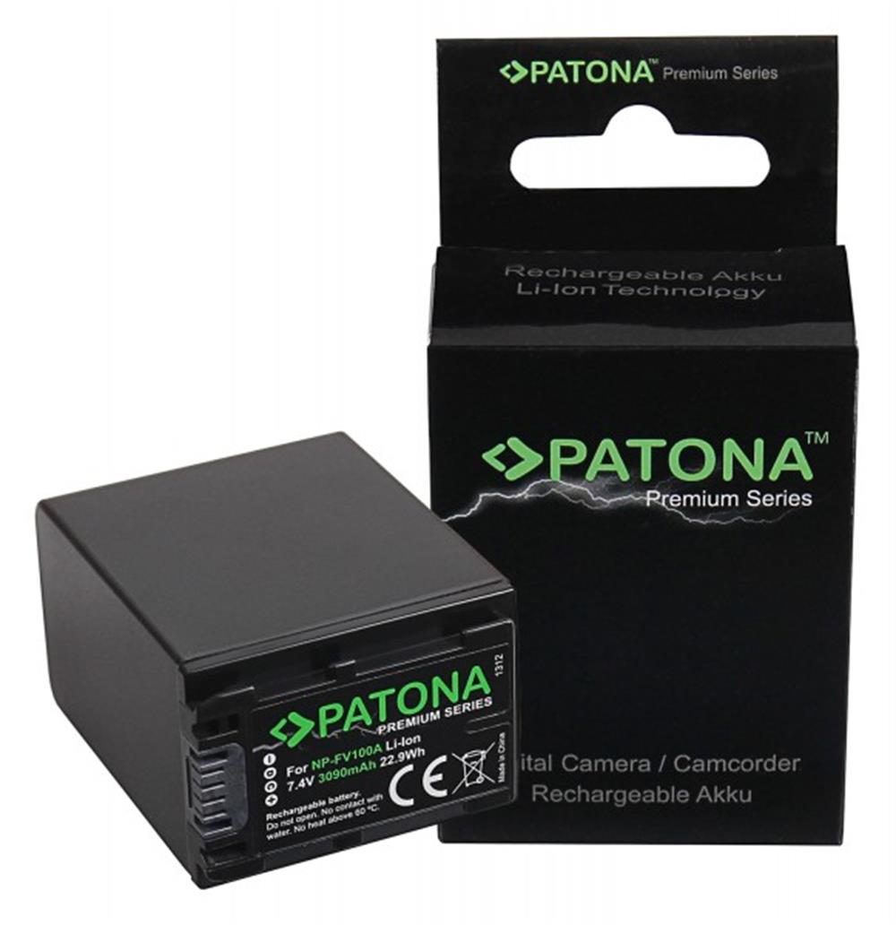 PATONA Platinum Battery f. Sony NP-FV100 FDR-AX40 FDR-AX45 FDR-CX680 NEX-VG30