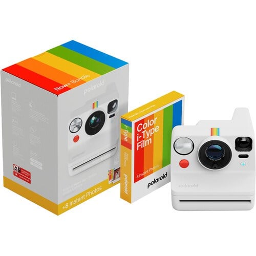 POLAROID NOW PLUS GEN 3 WHITE COLOR FILM BUNDLE
