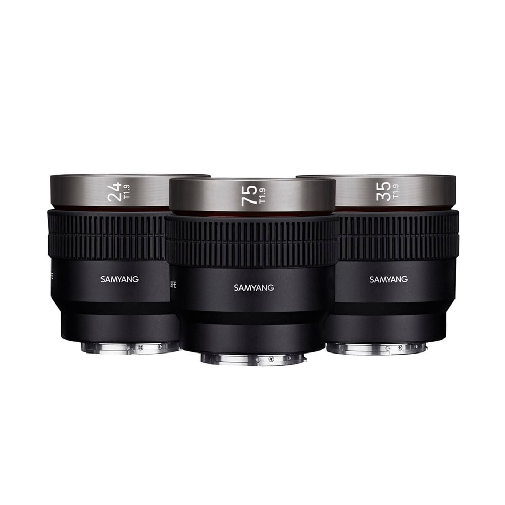 Samyang V-AF T1.9 3'lü Cine Lens Seti (24mm, 35mm, 75mm - Sony E)