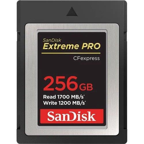 SanDisk 256GB 1700MB/s Extreme PRO CFexpress Type B Hafıza Kartı