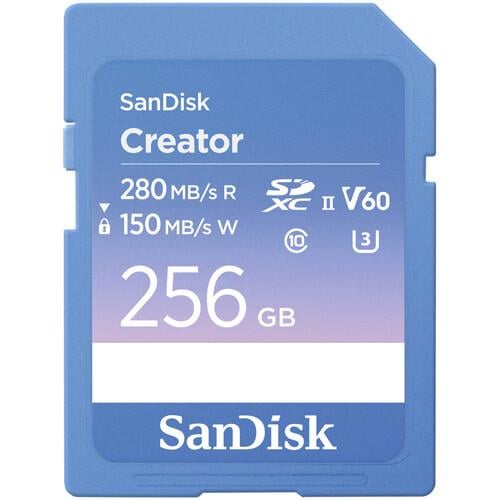 SanDisk 256GB Creator Series UHS-II SDXC Hafıza Kartı