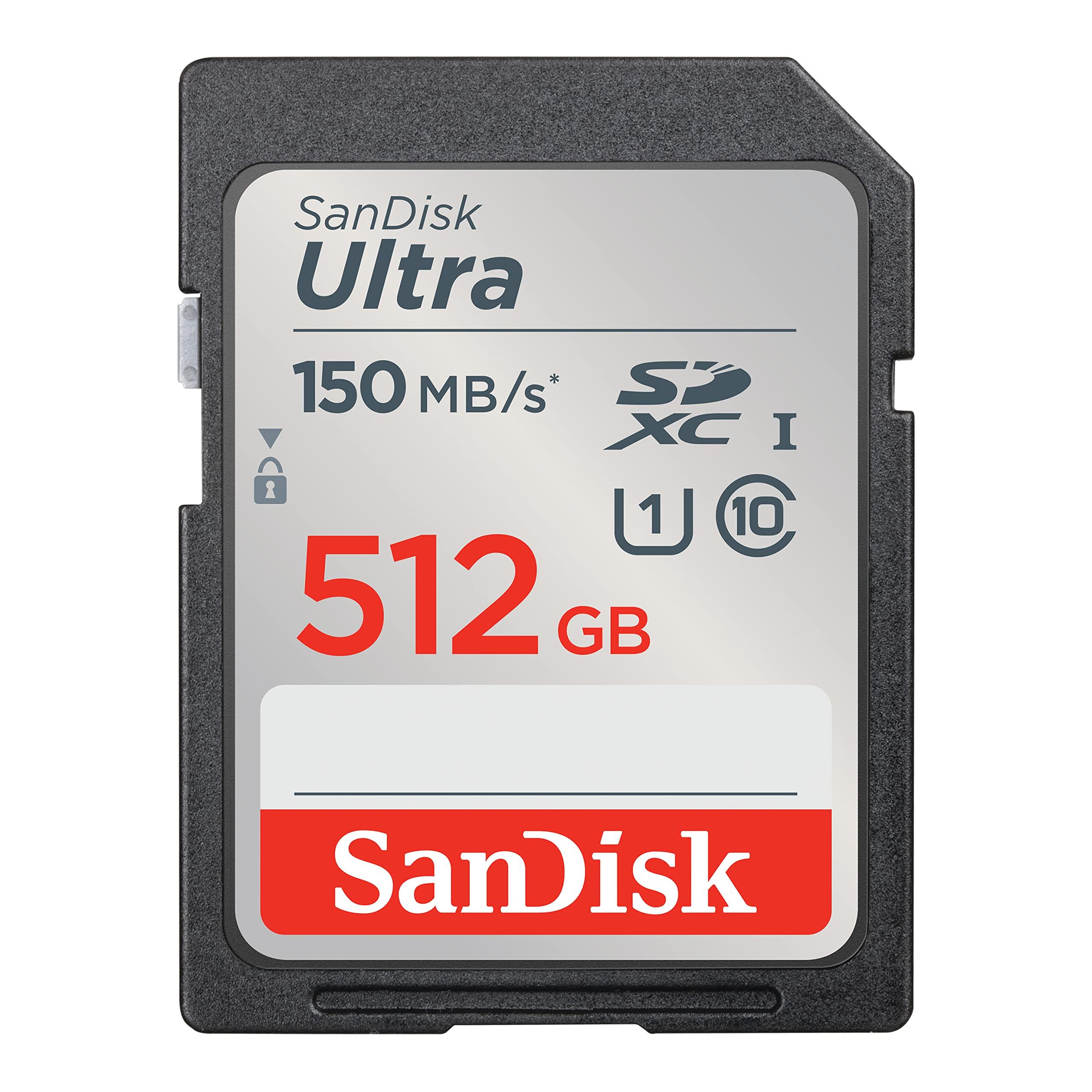 SanDisk 512GB Ultra SDHC UHS-I Class 10 80MB/sn Hafıza Kartı