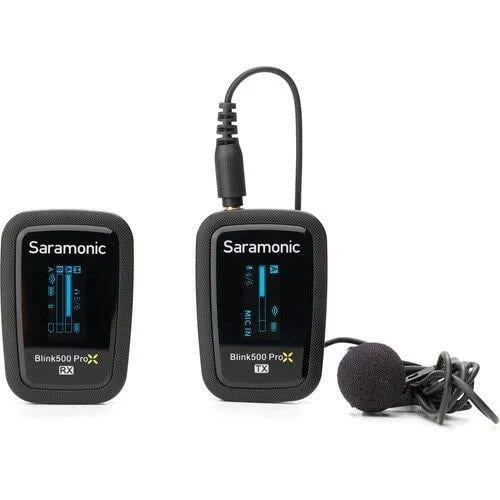 Saramonic Blink 500 ProX B1 Dijital Kamera Montajlı Kablosuz Omni Yaka Mikrofonu Sistemi (Siyah, 2,4 GHz)