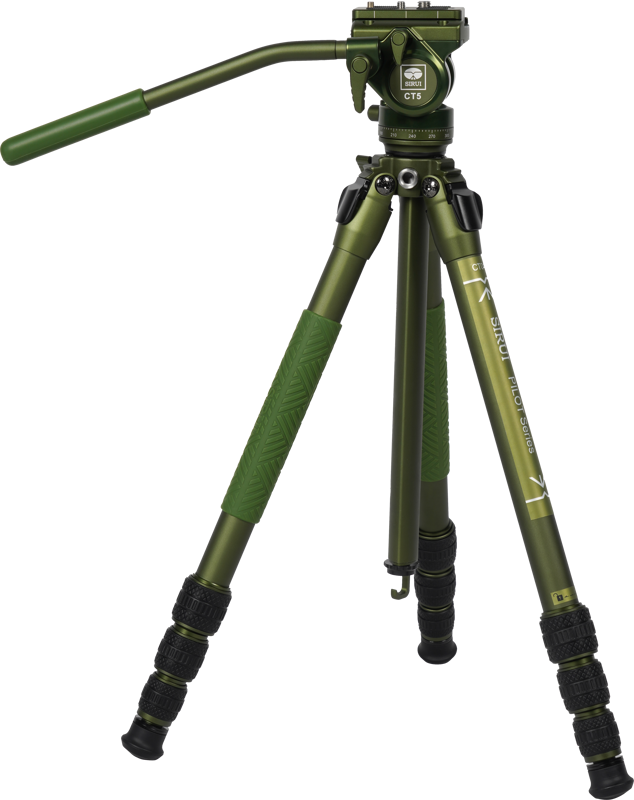 Sirui Pilot Series Alu Tripod CT04+CT5 Videohead (Green)