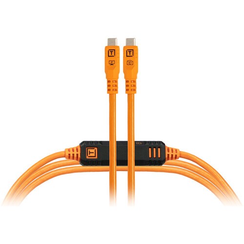 Tether Tools TetherPro Optima USB-C Cable (15, High-Visibility Orange)