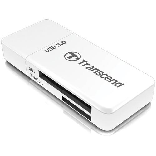 TRANSCEND TS-RDF5K SD/MicroSD Card USB 3.1 Gen 1, White