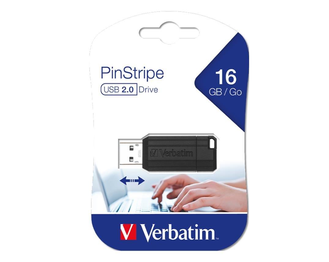 Verbatim PinStripe 16GB USB 2.0 Flash Bellek