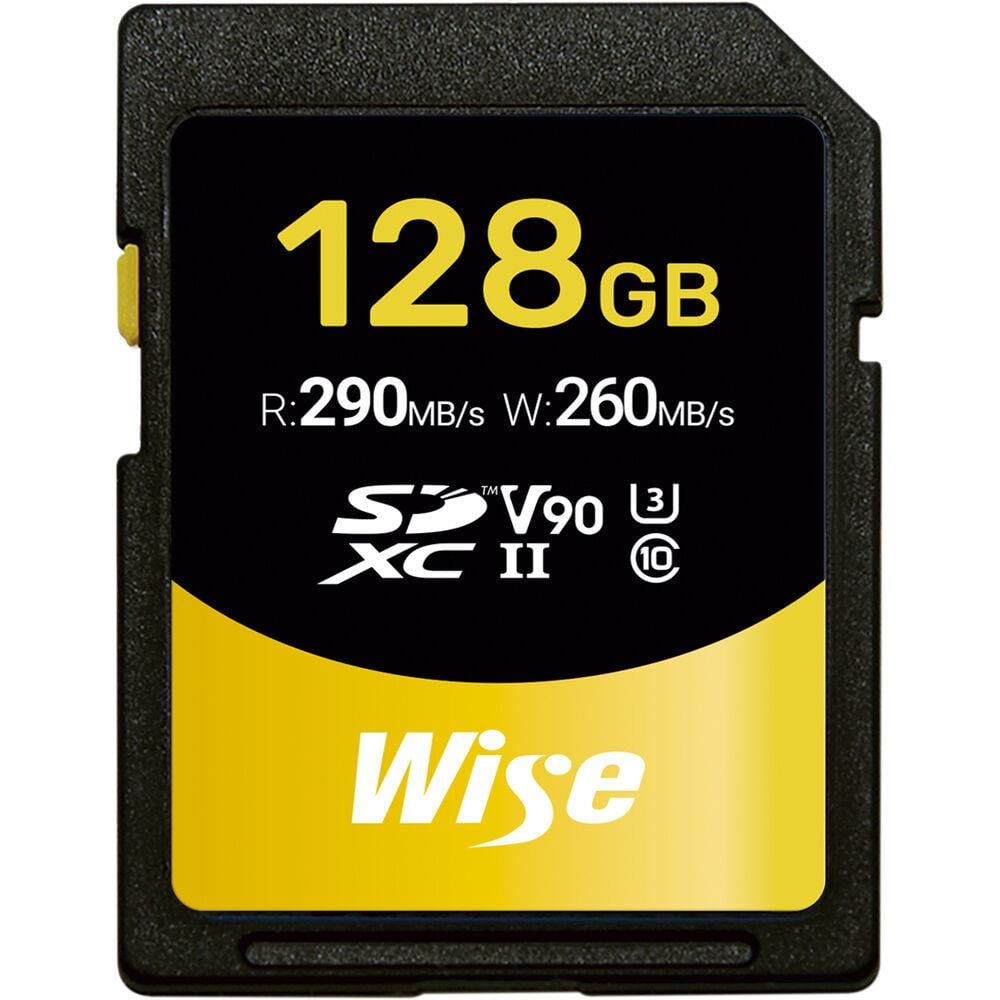 Wise Advanced 128GB SD-N UHS-II V90 SDXC Memory Card