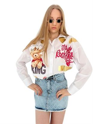 27316-21 GÖMLEK ÇOKLU BASKI+VARAK