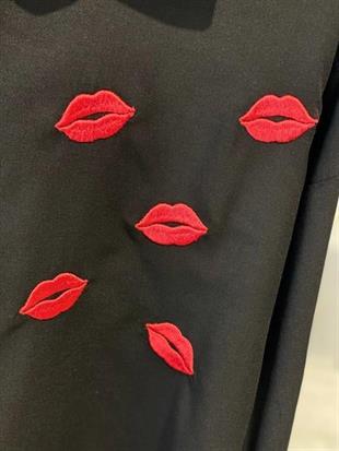 27389-2 DUDAK NAKIŞLI GÖMLEK