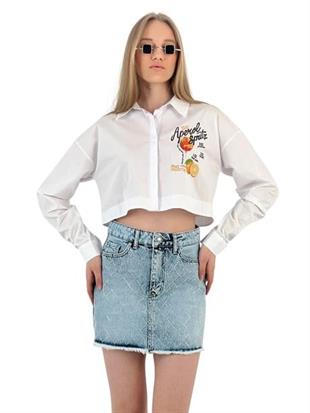 27408-1 GÖMLEK THE APEROL SPRITZ BASKILI