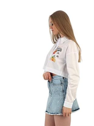 27408-1 GÖMLEK THE APEROL SPRITZ BASKILI