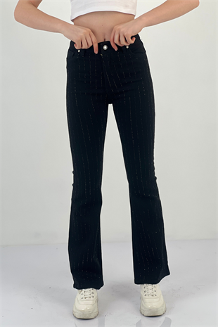 72817T2 İSPANYOL LYCRA DENİM PANT. ÜÇ BOYUT TAŞ YAP.