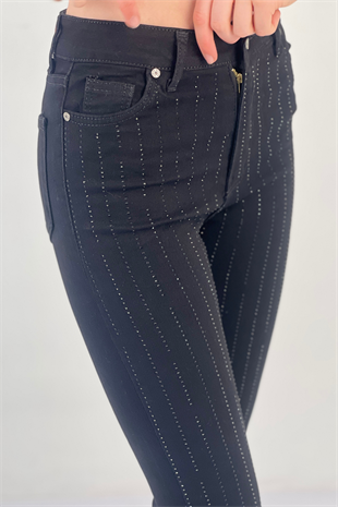 72817T2 İSPANYOL LYCRA DENİM PANT. ÜÇ BOYUT TAŞ YAP.
