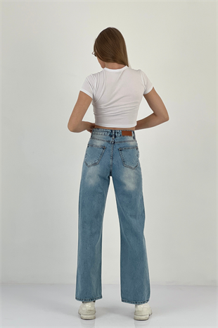 75450 WIDE LEG DENİM