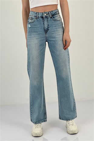 75450 WIDE LEG DENİM