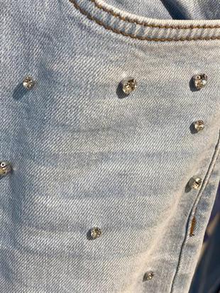 75456-9 LİKRALI WIDE LEG DENİM A MAVİ/L BLUE DESEN 13